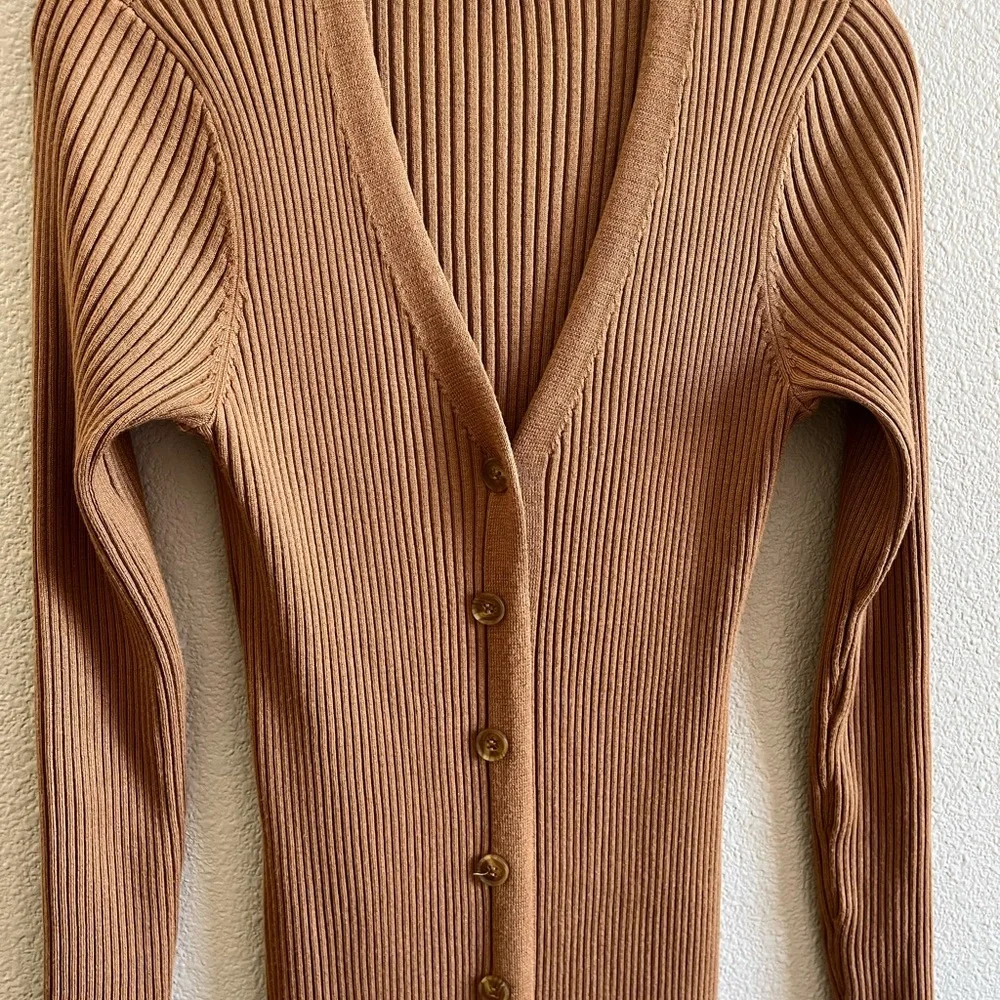 Harper Rose Long Sleeve Ribbed Sweater Dress in Camel Women’s Small - Picture 6 of 9